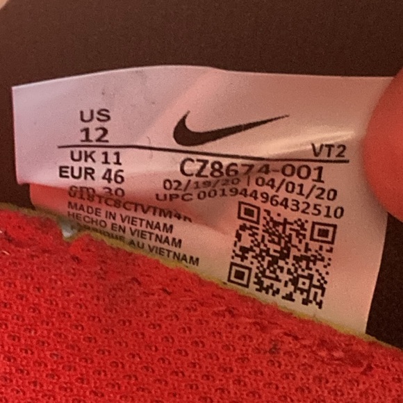 Nike Renew Run Black/Red/Grey Running Shoes CZ8674-001- SZ 12 - Picture 6 of 8